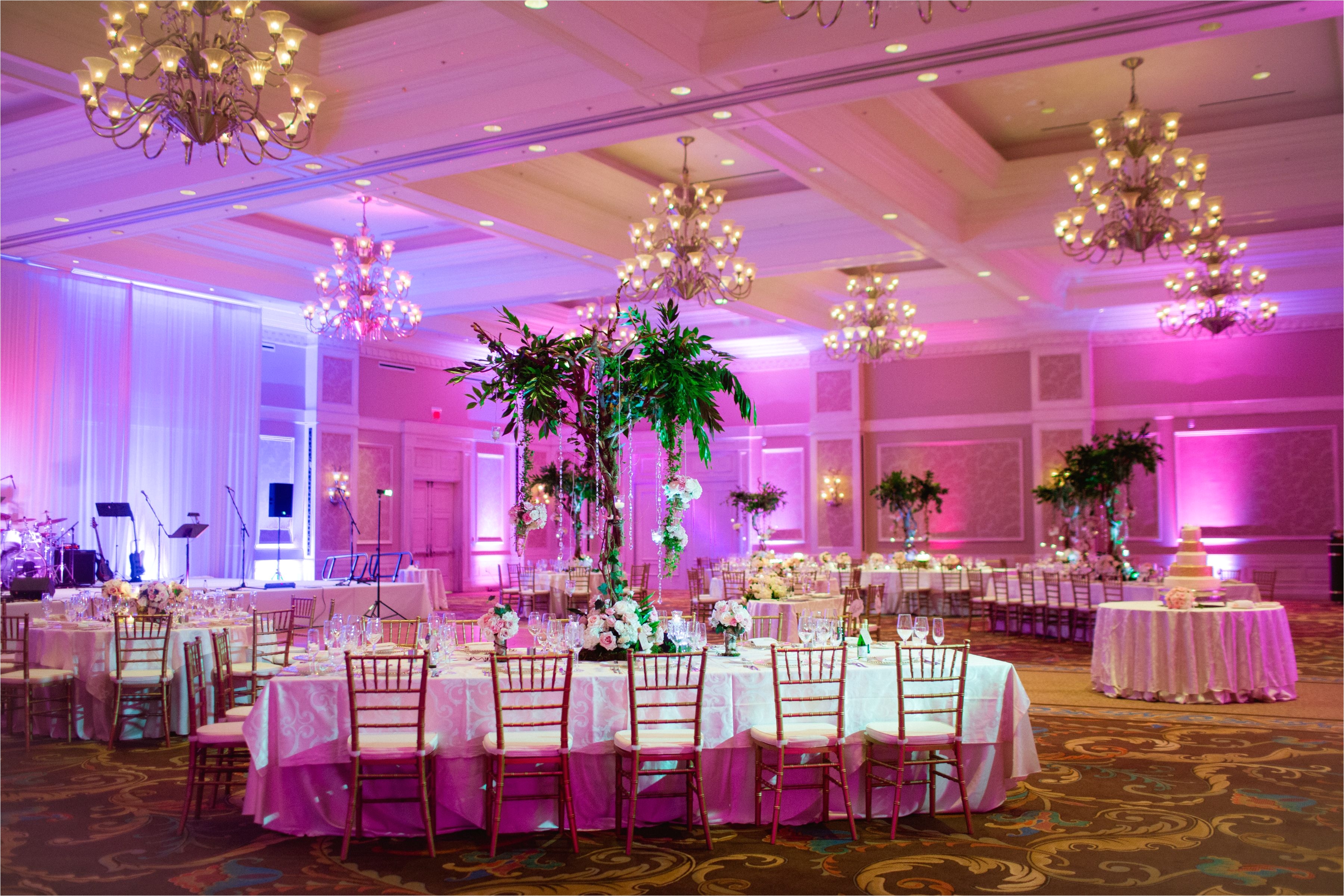 our enchanted forest created by raining roses design studio orlando dj and lighting and