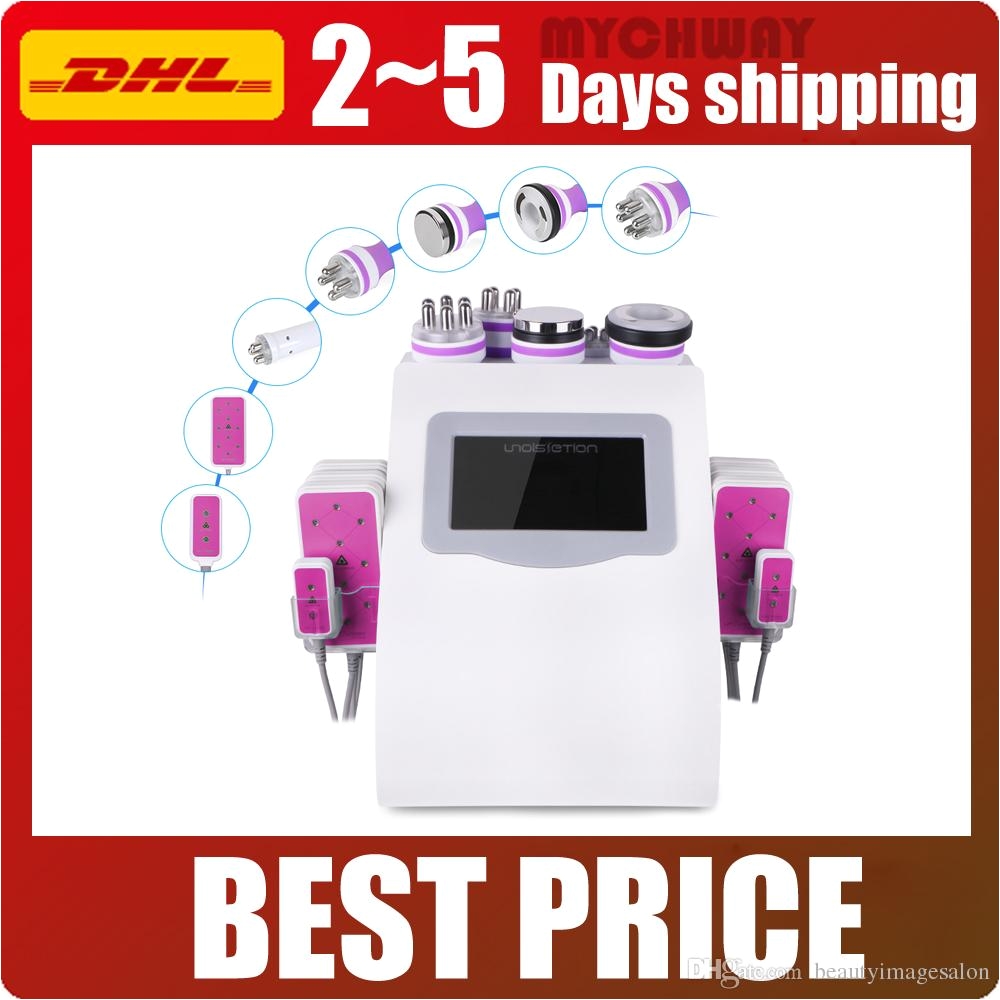 6 in 1 ultrasonic cavitation vacuum radio frequency lipo laser slimming machine for spa hot sale good result ultrasound slimming machine ultrasound weight
