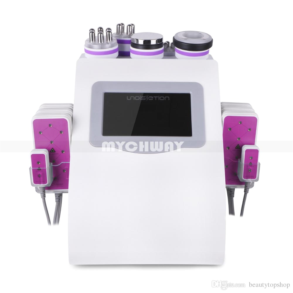 new promotion 6 in 1 ultrasonic cavitation vacuum radio frequency lipo laser slimming machine for spa slimming machine ultrasonic cavitation machine lipo