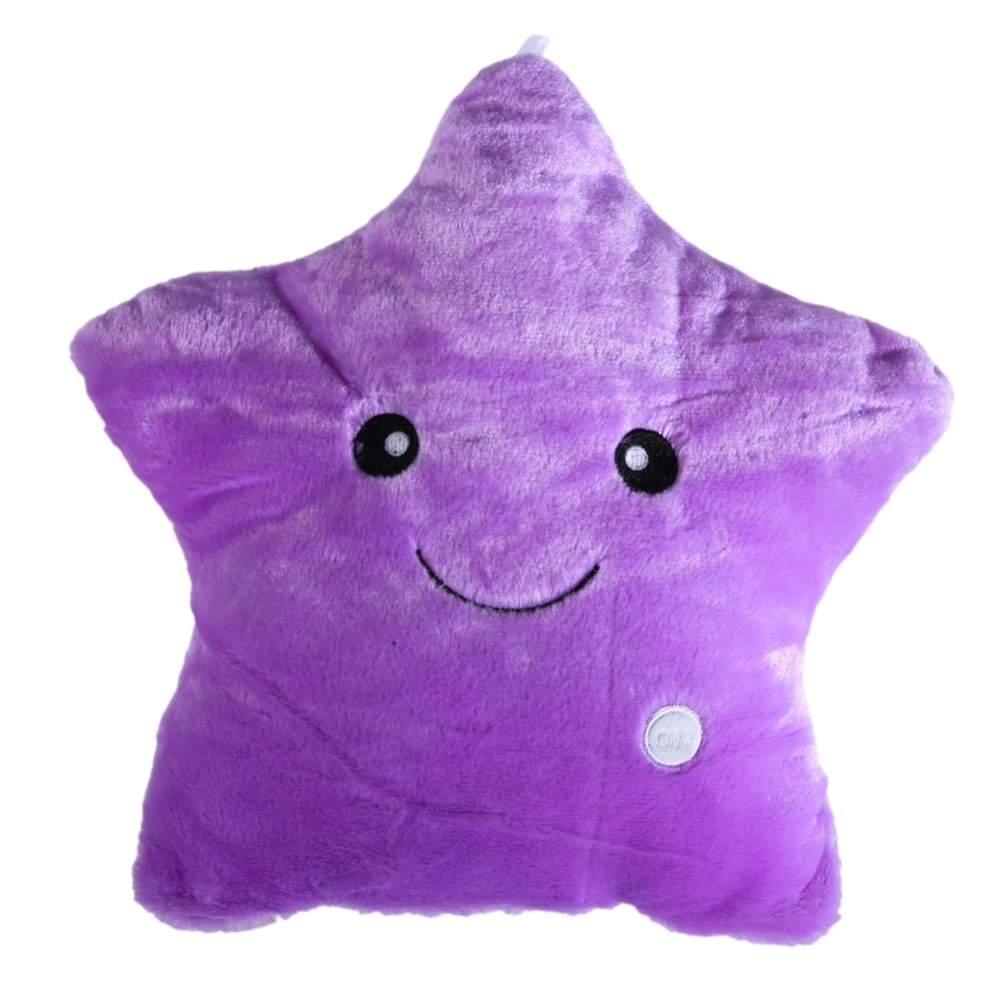 aliexpress com buy 5 colors plush star pillow cute luminous pillow led light pillow glow in dark plush cushion doll kids children toys from reliable