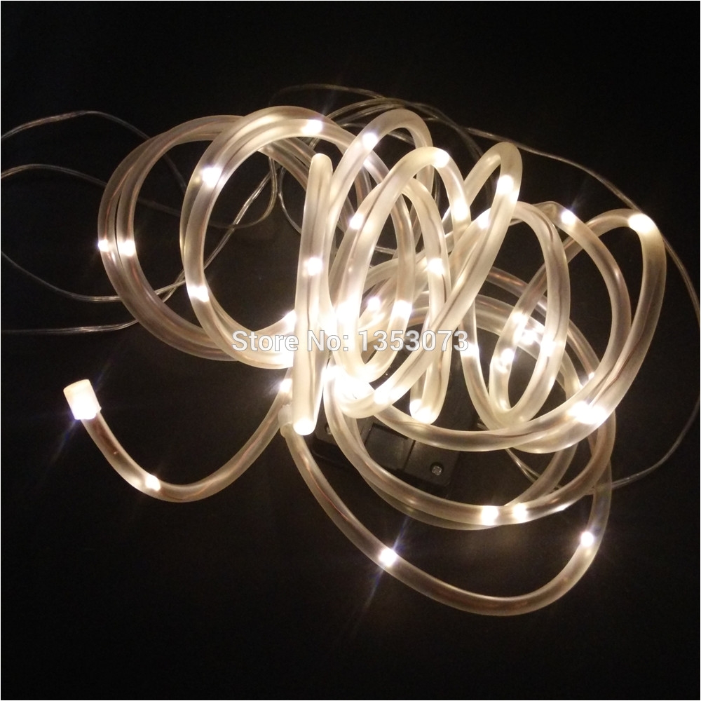 yiyang outdoor solar led string lights outdoor solar rope tube led string solar powered fairy lights for garden fence landscape in led string from lights