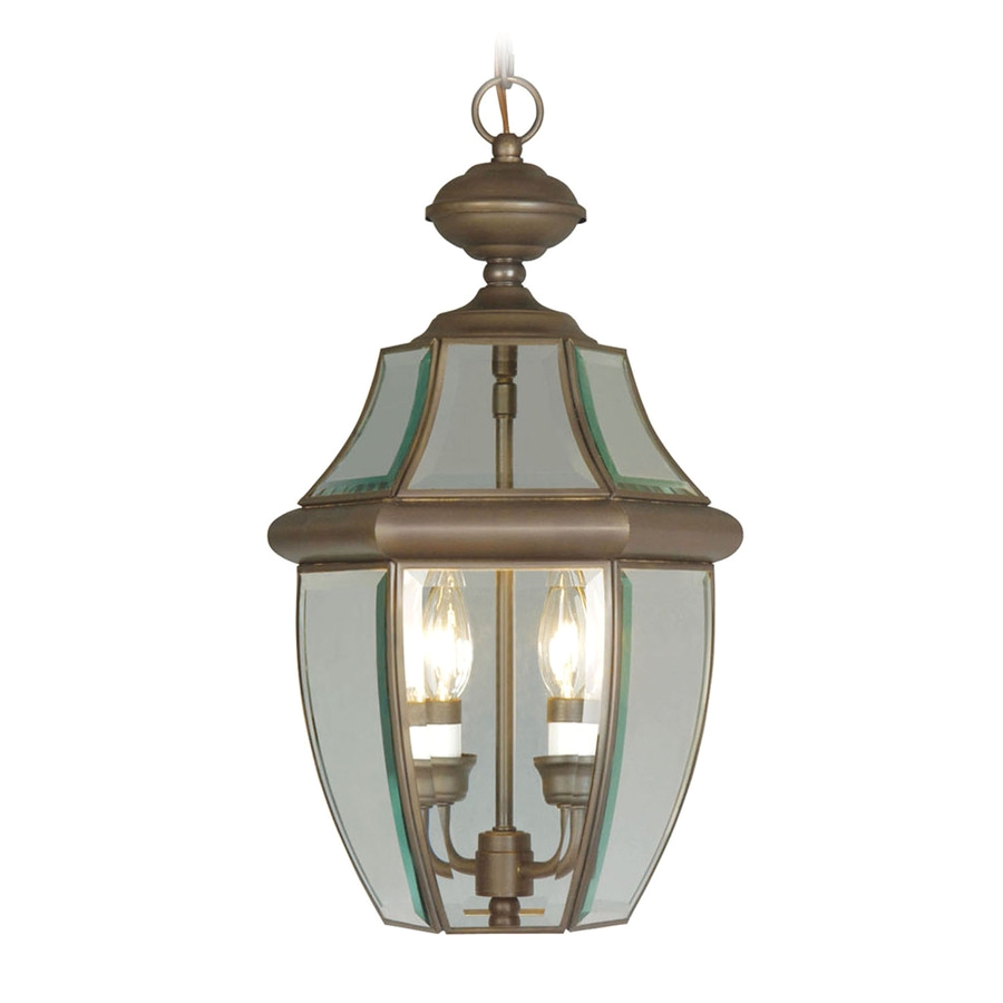 Lowes Outdoor Hanging Lamps Shop Aberdeen 19 In Imperial Bronze Outdoor Pendant Light at Lowes Com