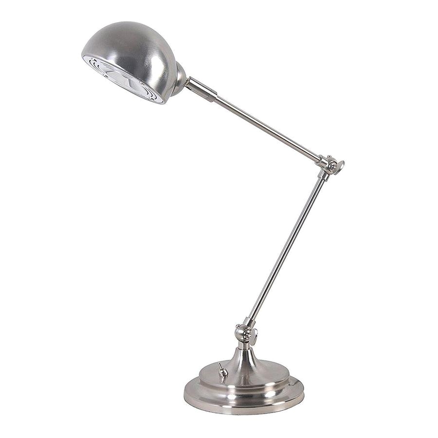 Magnifying Desk Lamp Lowes Shop Tensor 20 In Adjustable Brushed Nickel Led Swing Arm Desk Lamp