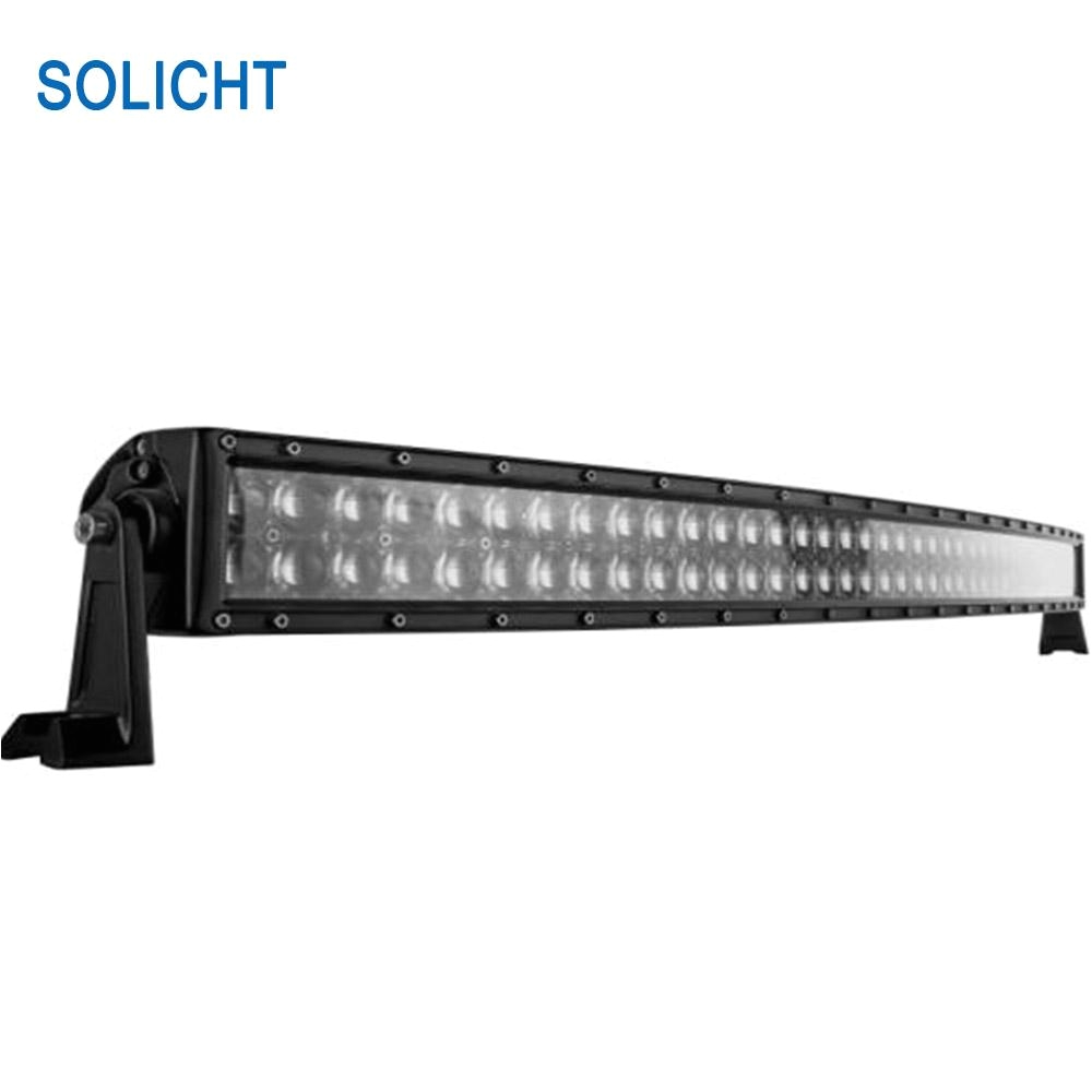 2018 solicht curved 50 inch led light bar offroad 288w ledbars spot flood 12v 24v atv 4x4 4wd car driving fog lamp from louyu 271 98 dhgate com