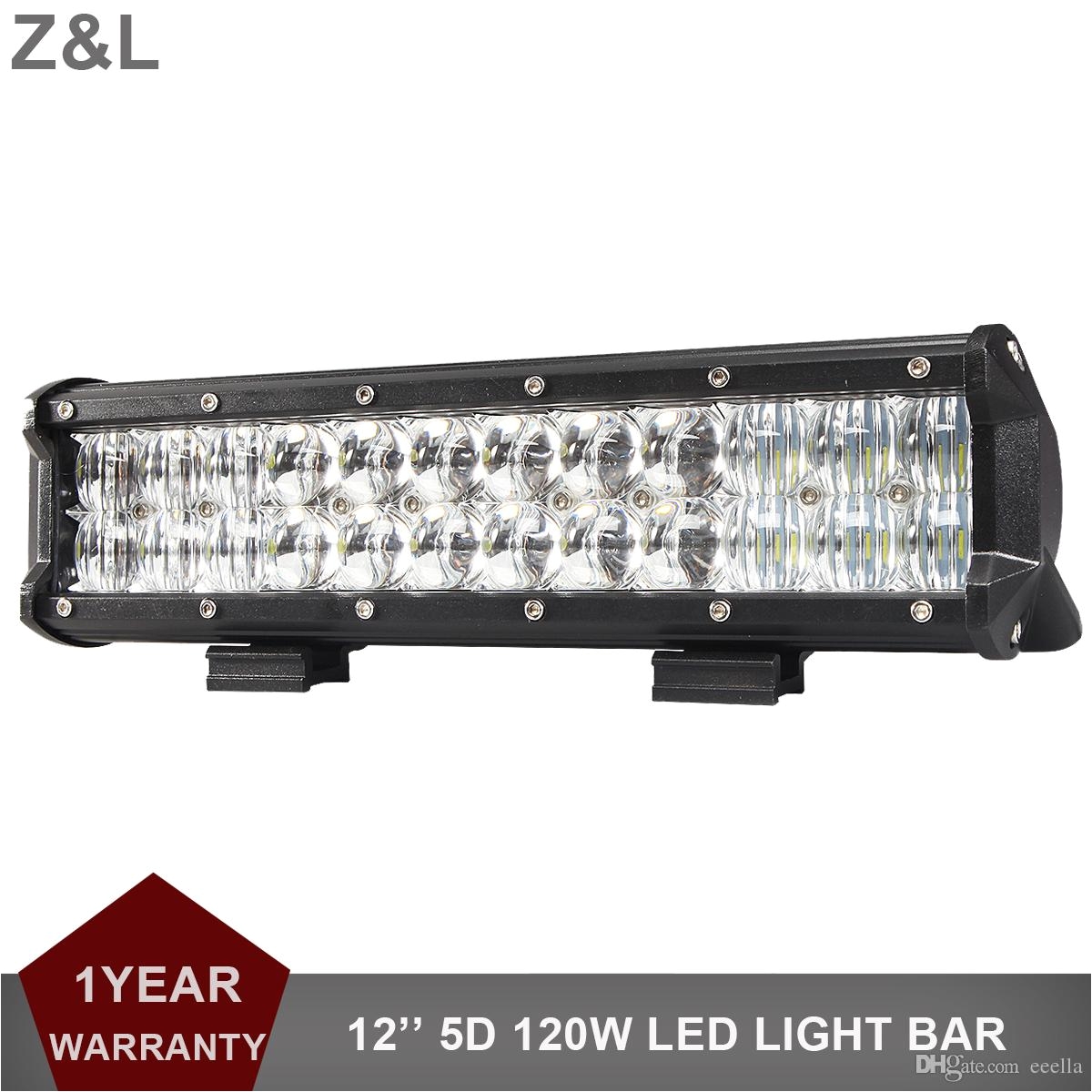 5d 120w offroad led light bar 12 inch combo car suv boat atv 4x4 4wd truck pickup van camper 12v 24v driving headlamp light portable light source led from