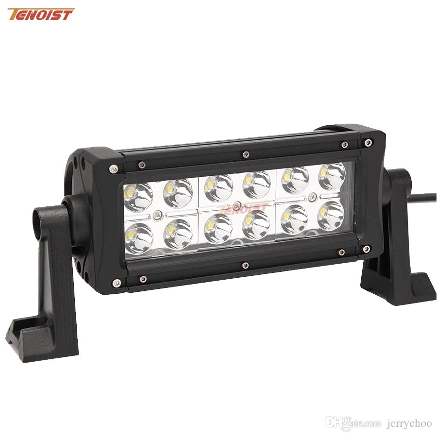 hot sale 8 inch 36w led dual rows light bar for atv 44 truck wrangler f150 12v 24v 36w led work light 8 inch led work light online with 65 0 piece on