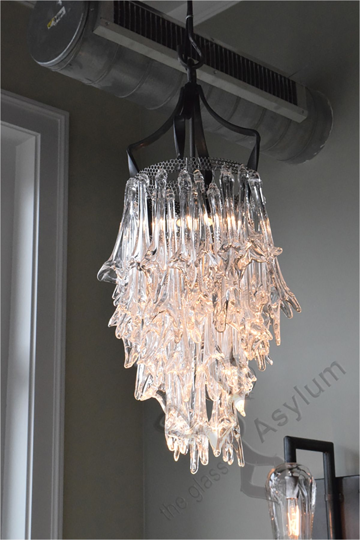 claw chandelier custom lighting commissions the glass asylum custom lighting rent studio