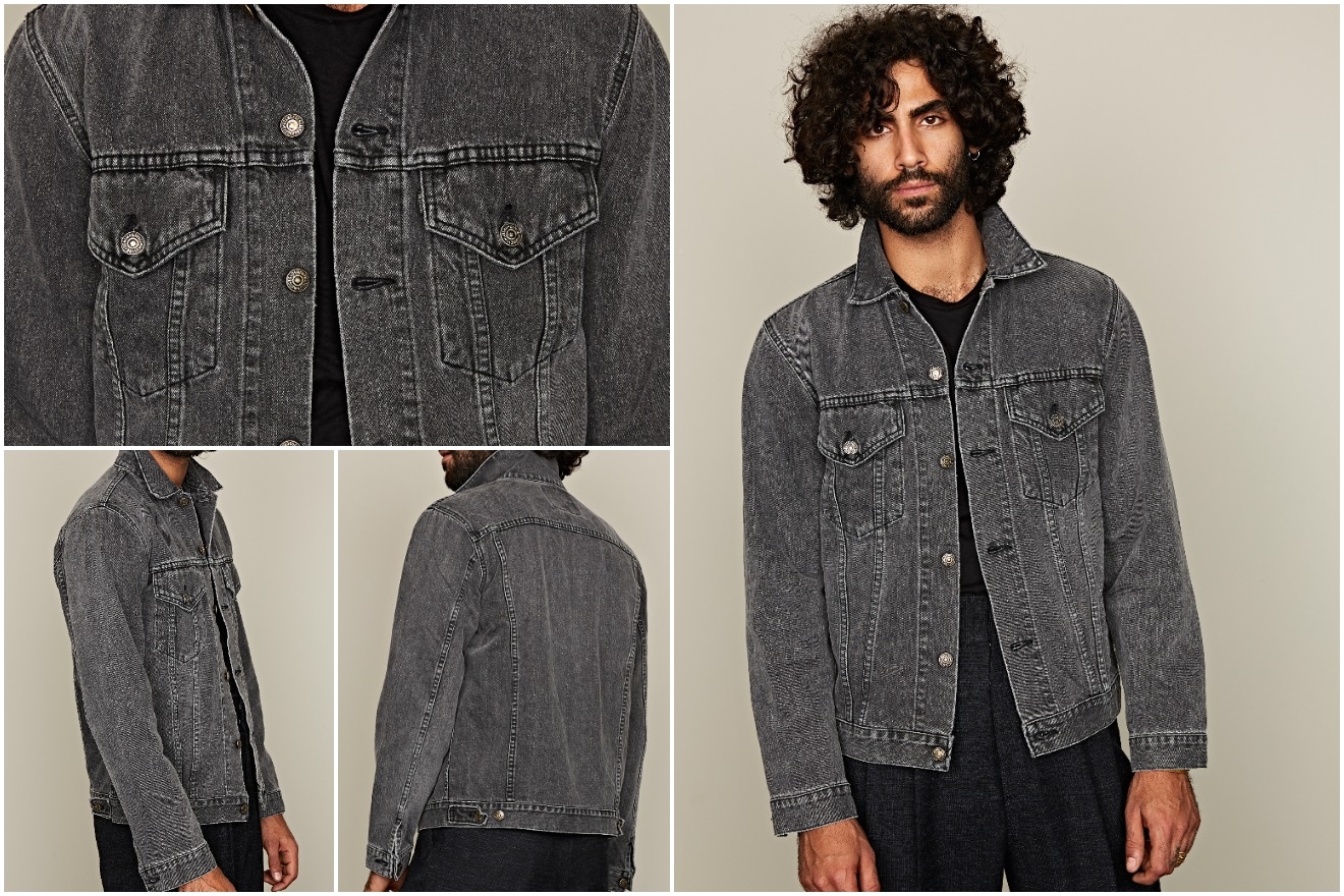 orslow type iii black stonewash trucker jacket tenue de nimes