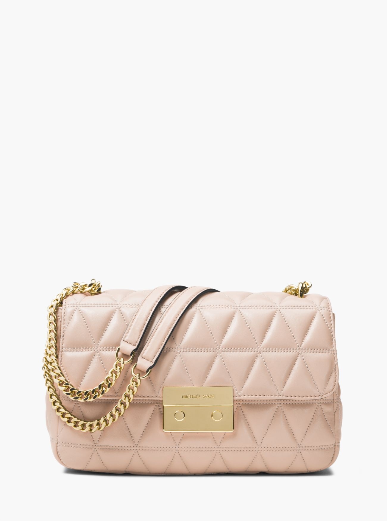 price michael kors soft pink sloan large quilted leather shoulder bag cheap