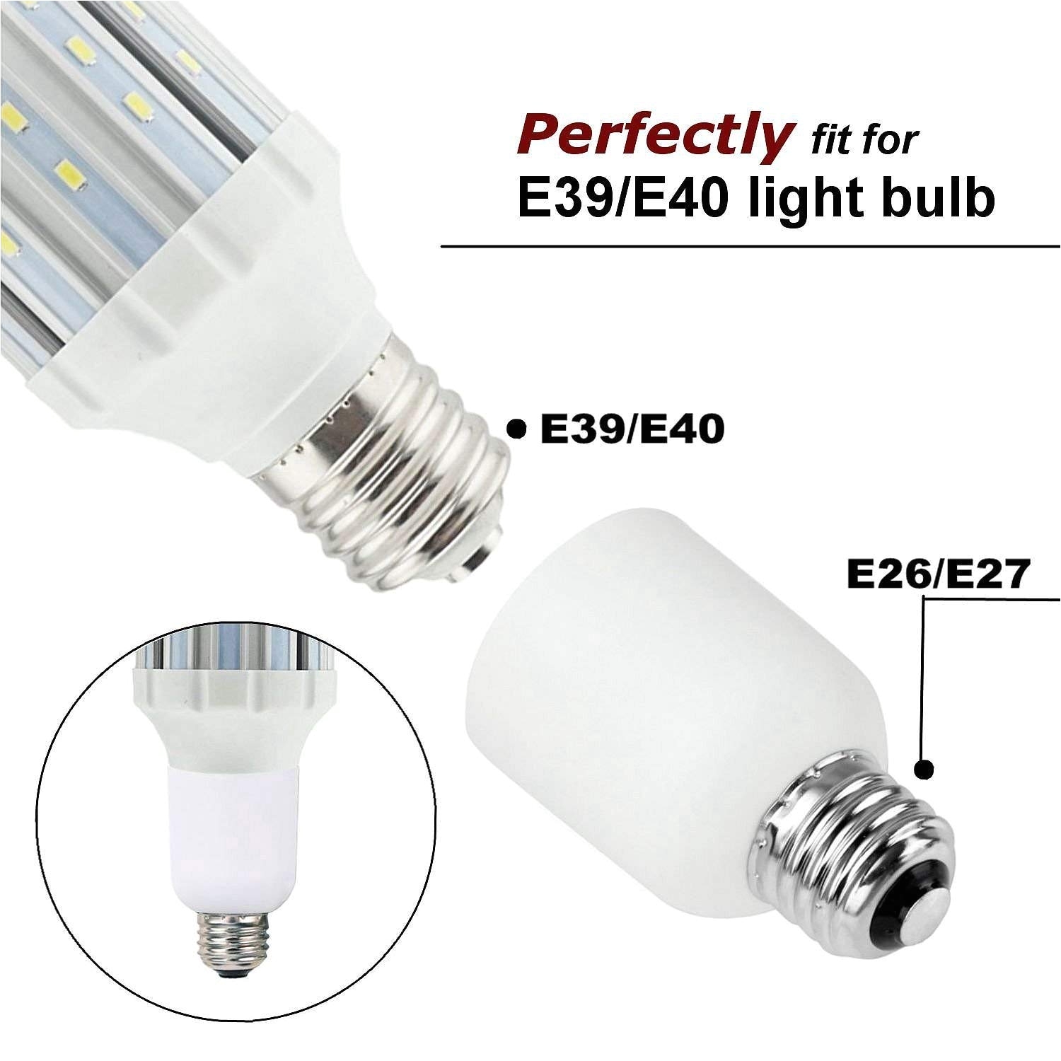 e26 e27 medium edison screw e39 mogul base light bulb socket lamp enlarger converter adapter 1 pack amazon com