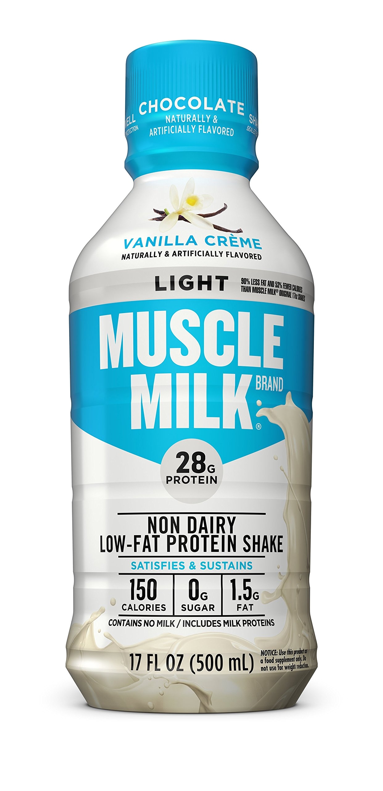 muscle milk muscle milk light protein shake vanilla creme 12 count