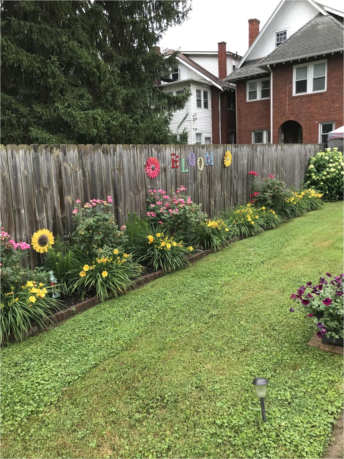 reader suzanne byrom of 12th avenue in huntington shares a photo of her bright and colorful southside backyard