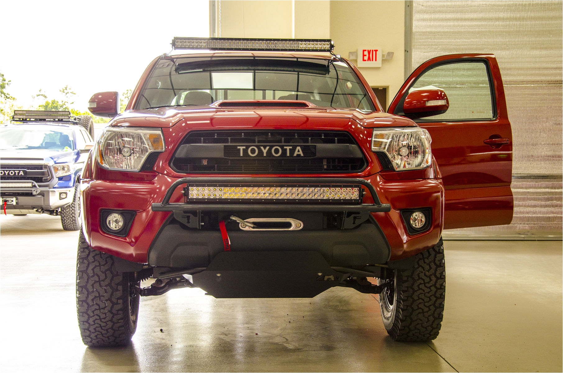 2014 toyota tacoma n fab trd pro build toyota tacoma front leds shot