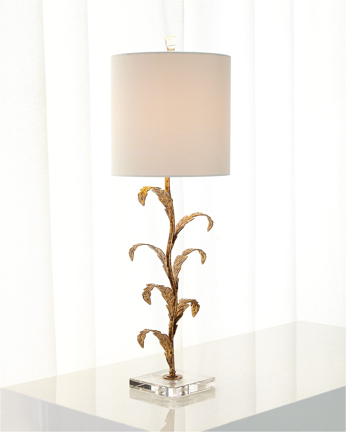 golden leaves buffet lamp