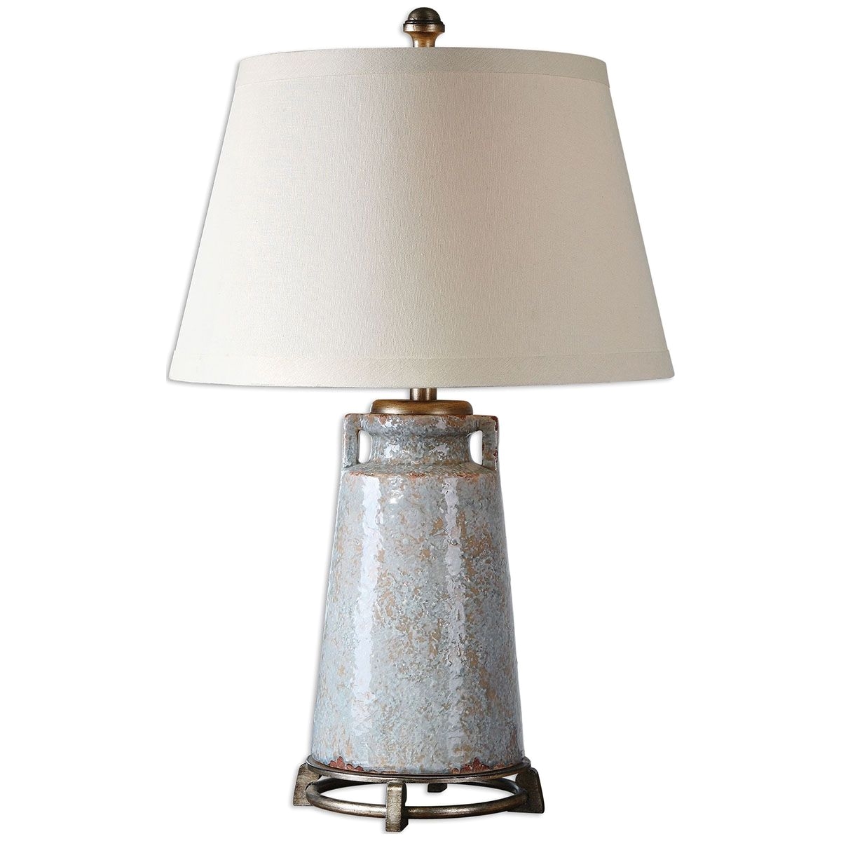 uttermost caminata blue glaze lamp 26557