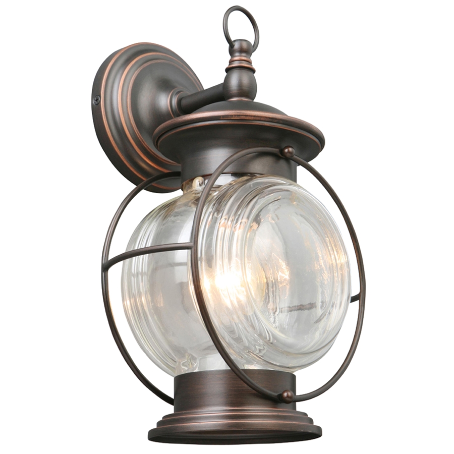 portfolio caliburn 13 62 in h oil rubbed bronze outdoor wall light