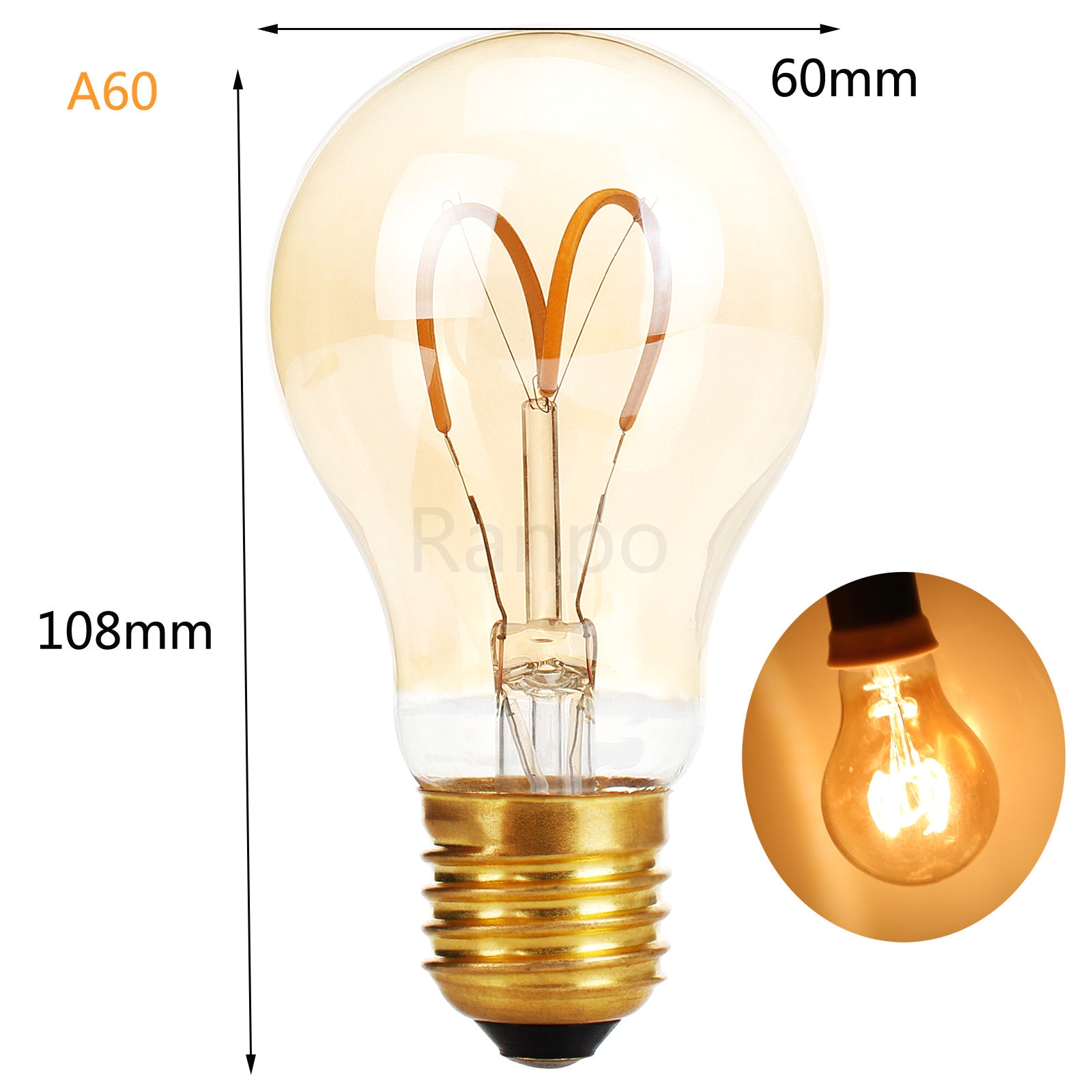 e27 e14 led light bulb lamp vintage retro