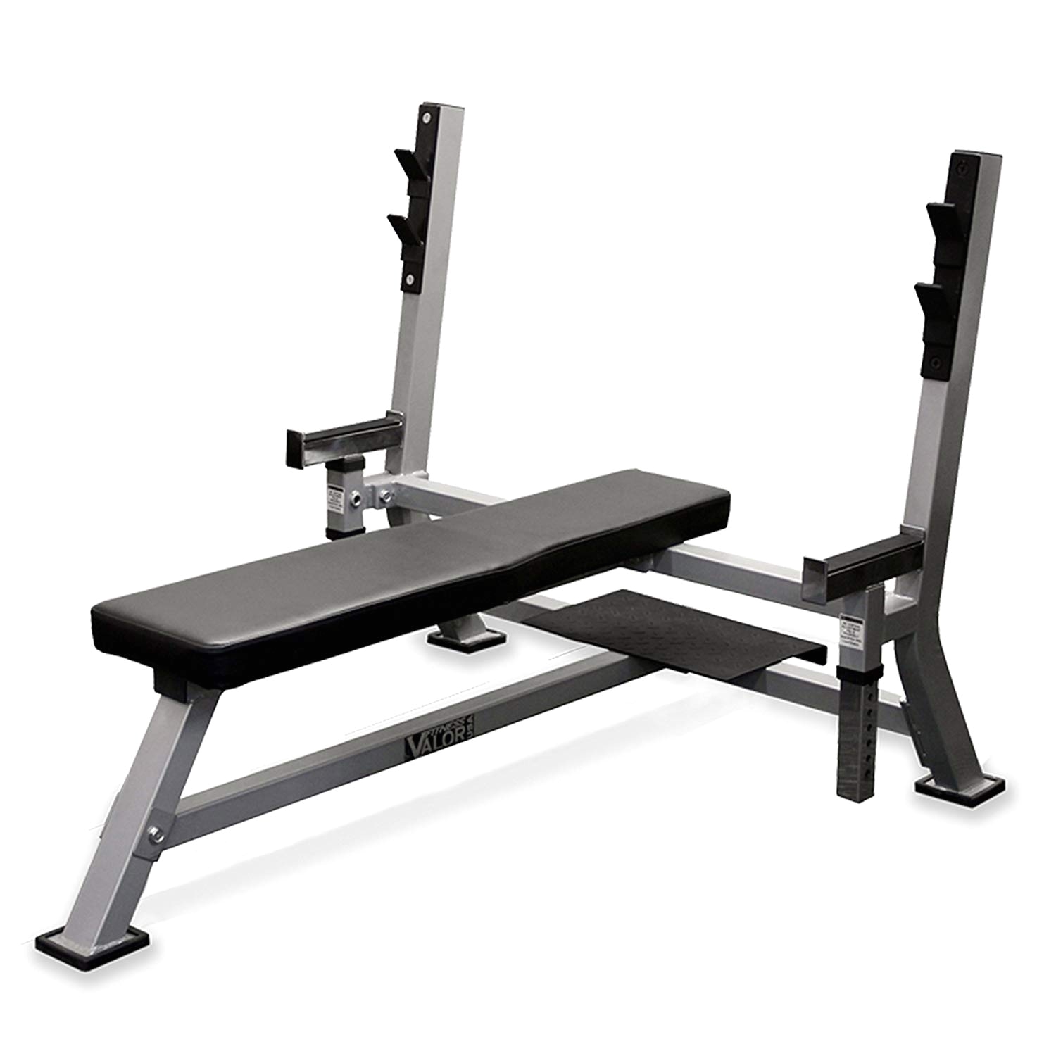 amazon com valor fitness bf 48 olympic bench pro with spotter olympic weight benches sports outdoors