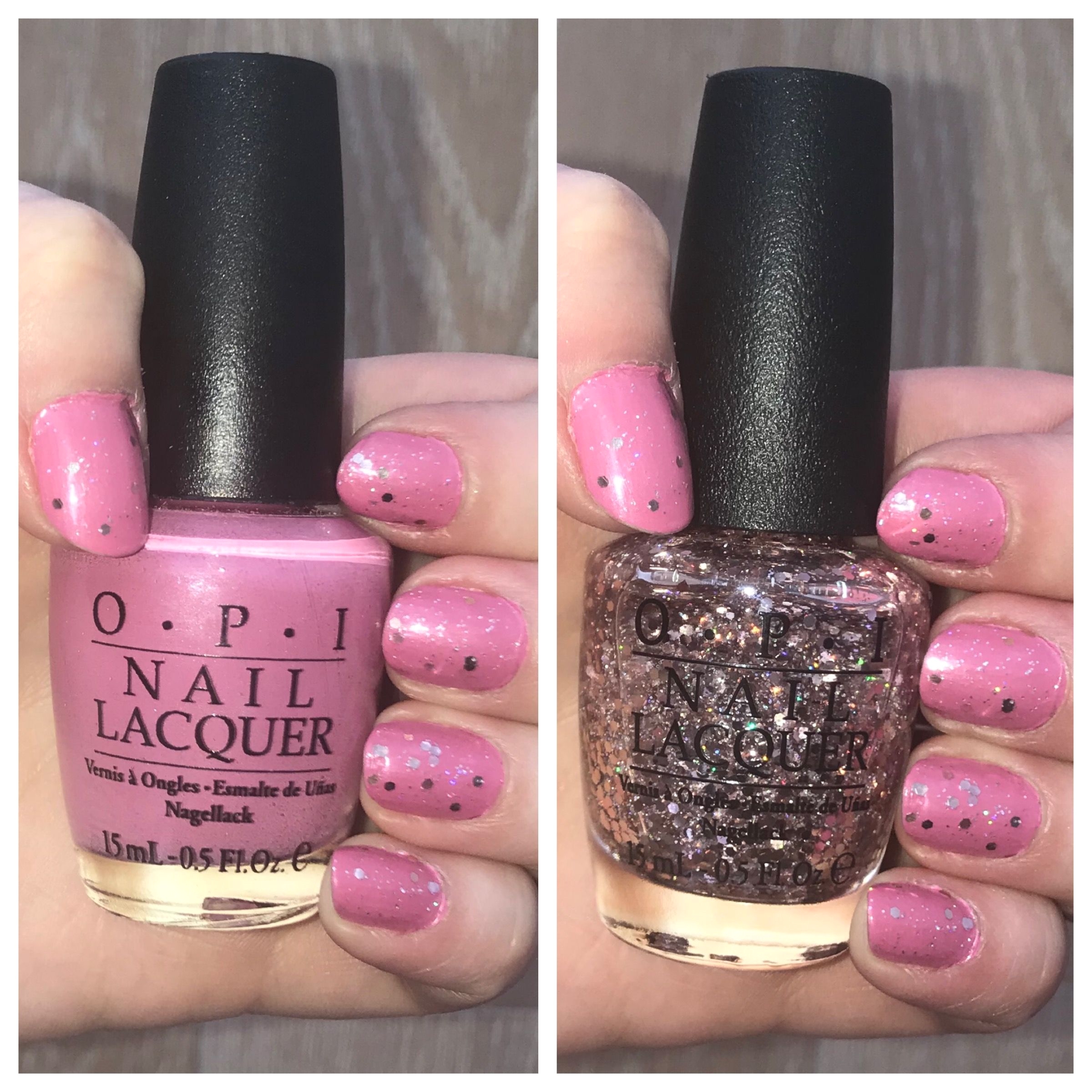 opi japanese rose garden with opi you pink too much