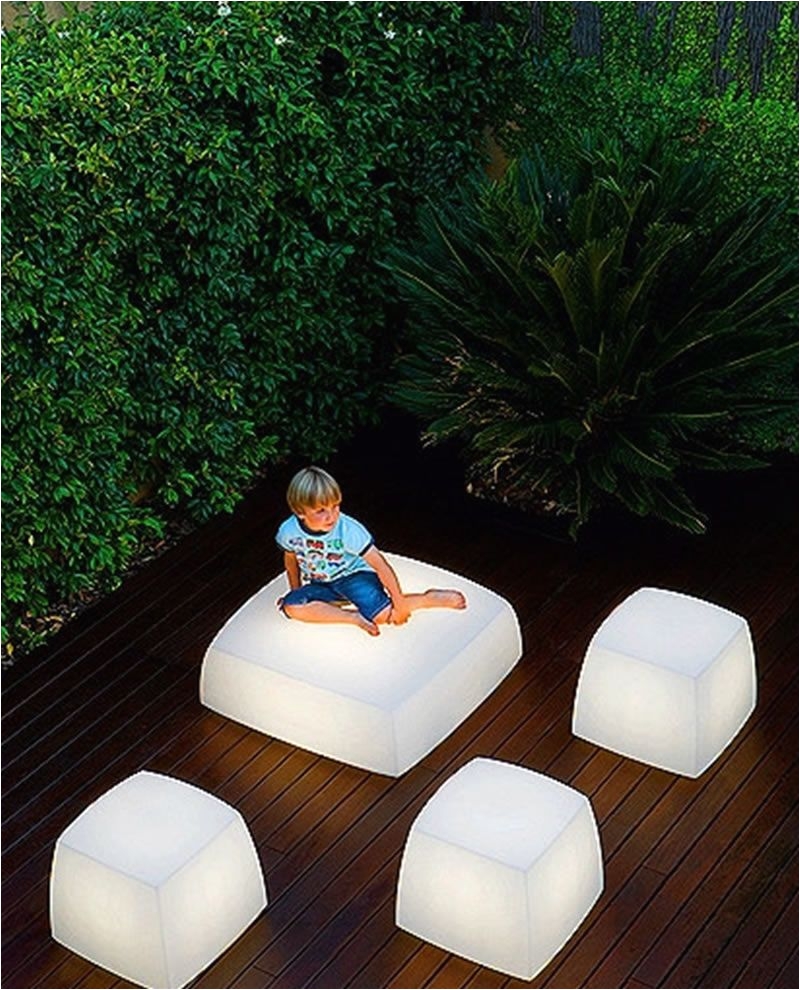 contemporary and unique light seats design for outdoor and indoor lighting lite cube and light box contemporary garden patio living home decor gardens