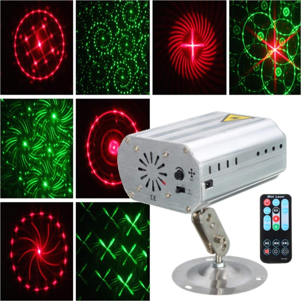 amazon com jiguoor laser lights 100 240v portable mini bar led rgb stage light projector light with wireless remote control english manual laser stage