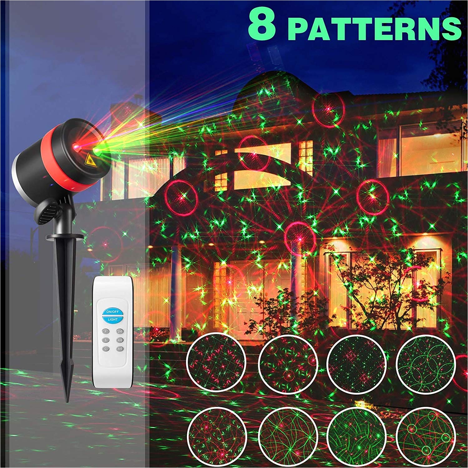 amazon com skonyon christmas laser lishts outdoor star lights shower projector christmas lights with remote control outdoor laser light show for christmas