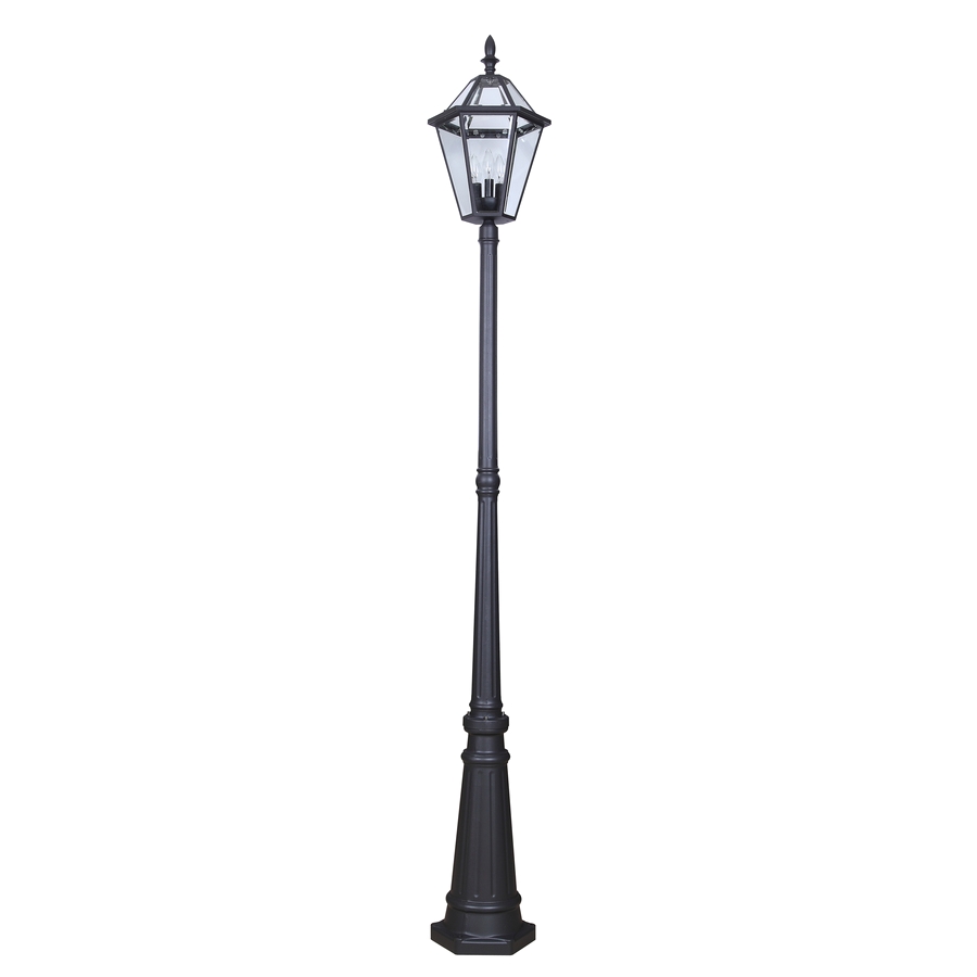 portfolio 88 58 in h specialty textured black post light