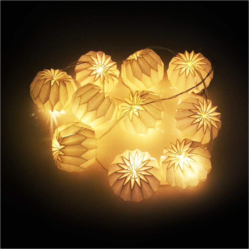 amazon com bosheng diy white diamond shaped white lanterns string lights great for weddinghomebedroomyardpartygarden to decorations 5 5 ft toys