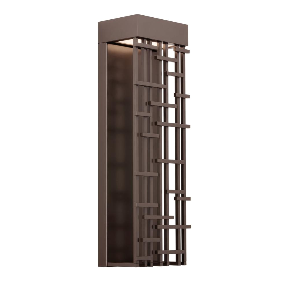 lbl lighting pier 60 large 1 light bronze outdoor integrated led wall mount sconce