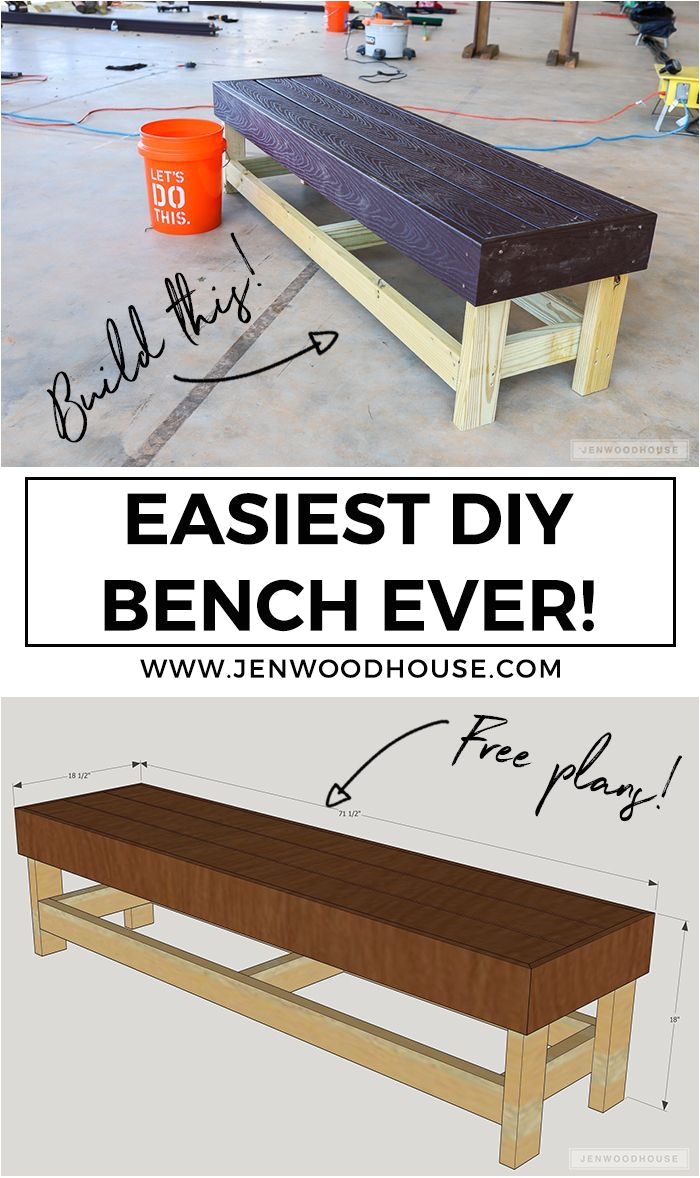 easiest diy bench ever