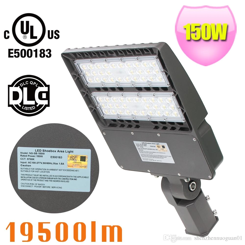 150w led shoebox parking area light replace 400w metal halide hps basketball tennis court pole light 5700k led shoebox parking lot light led parking lot