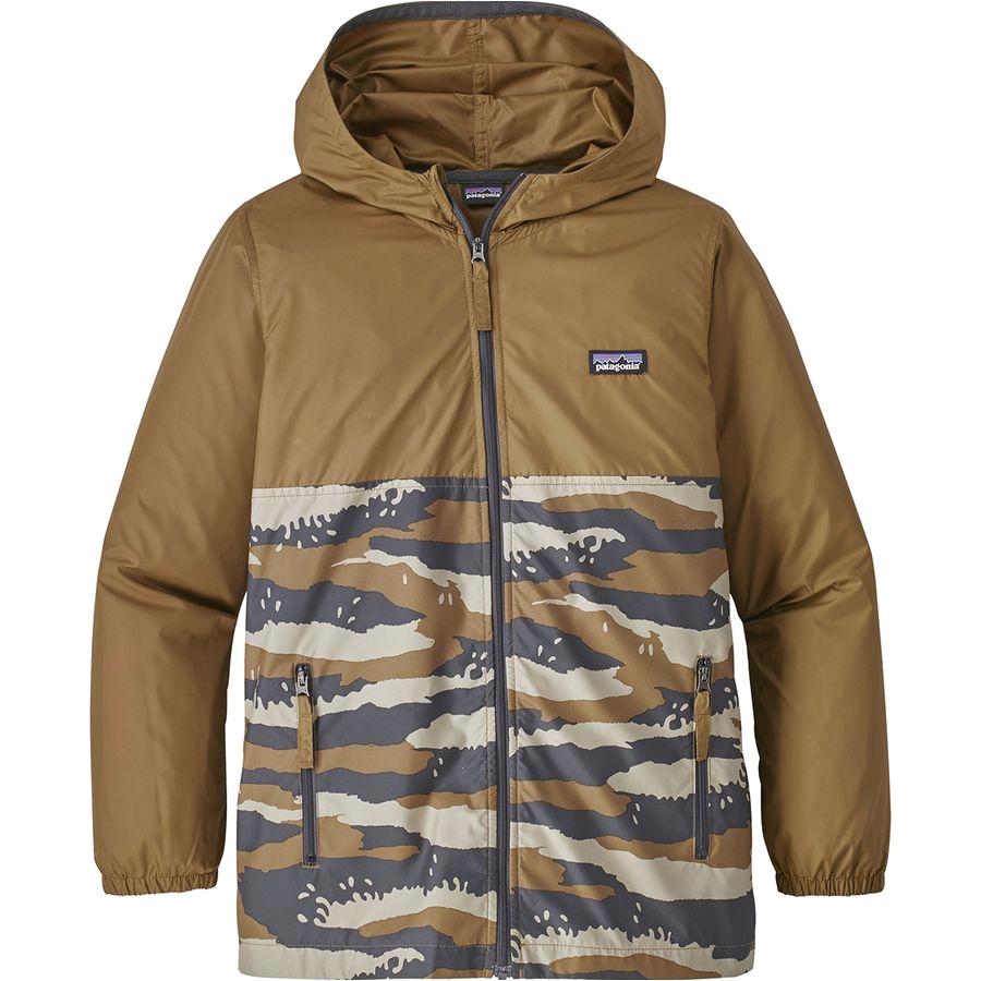 patagonia light variable full zip hoodie boys rock camo