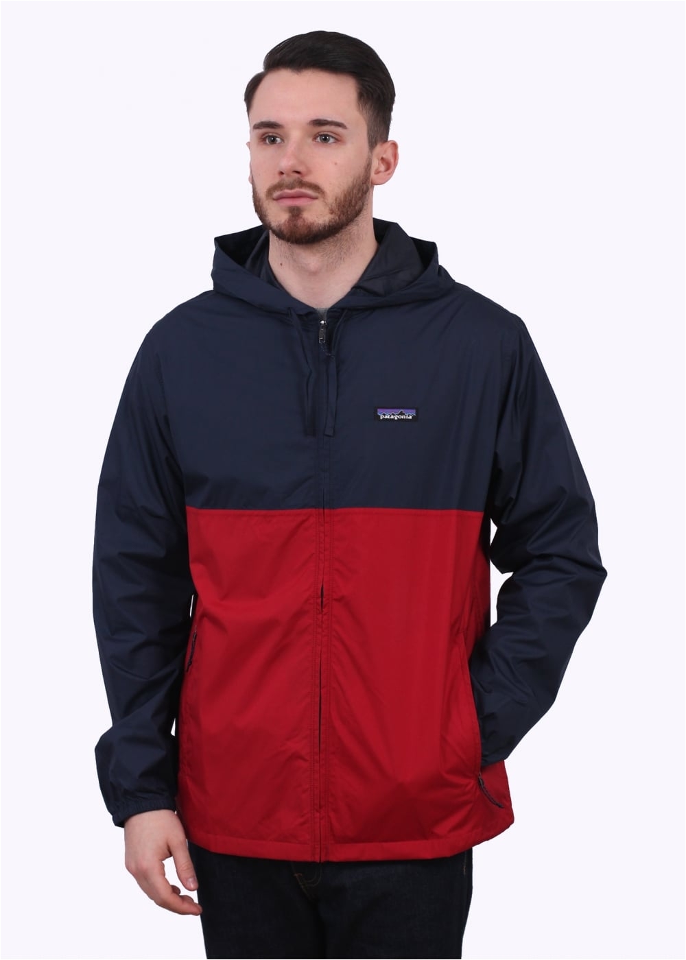 light variable hoody red navy