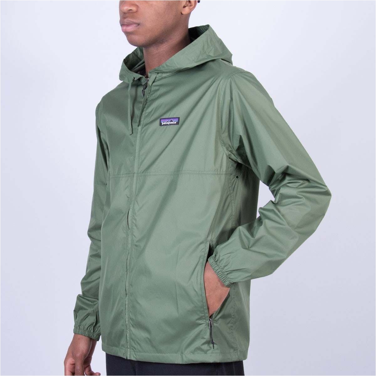 patagonia light variable jacket buffalo green view 2