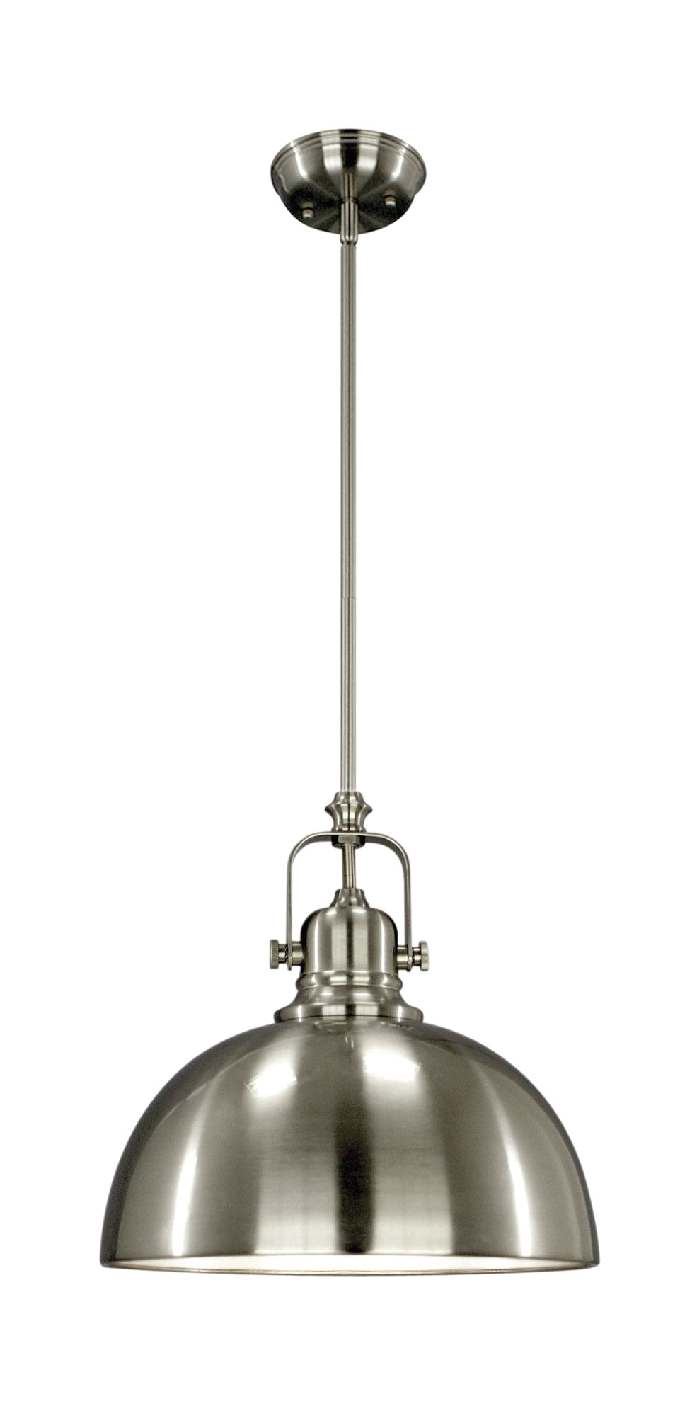 industrial pendant light fixture in brushed nickel or bronze homebegins at www greydock com more