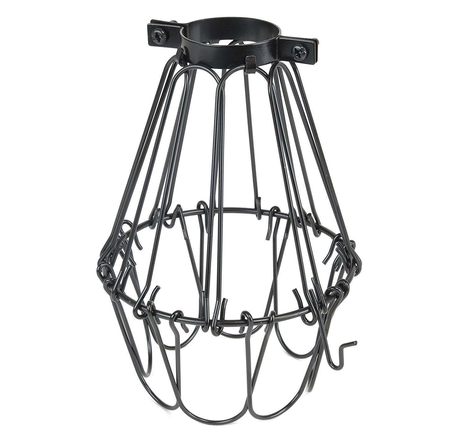 rustic state elegant design metal wire cage by artifact design for diy lighting fixtures and wall pendant lamps with adjustable cage openings in black
