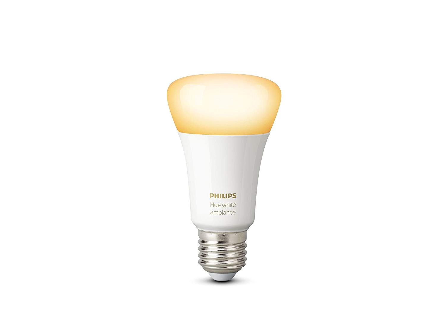 amazon com philips hue white ambiance a19 60w equivalent dimmable led smart bulb works with alexa apple homekit and google assistant home improvement