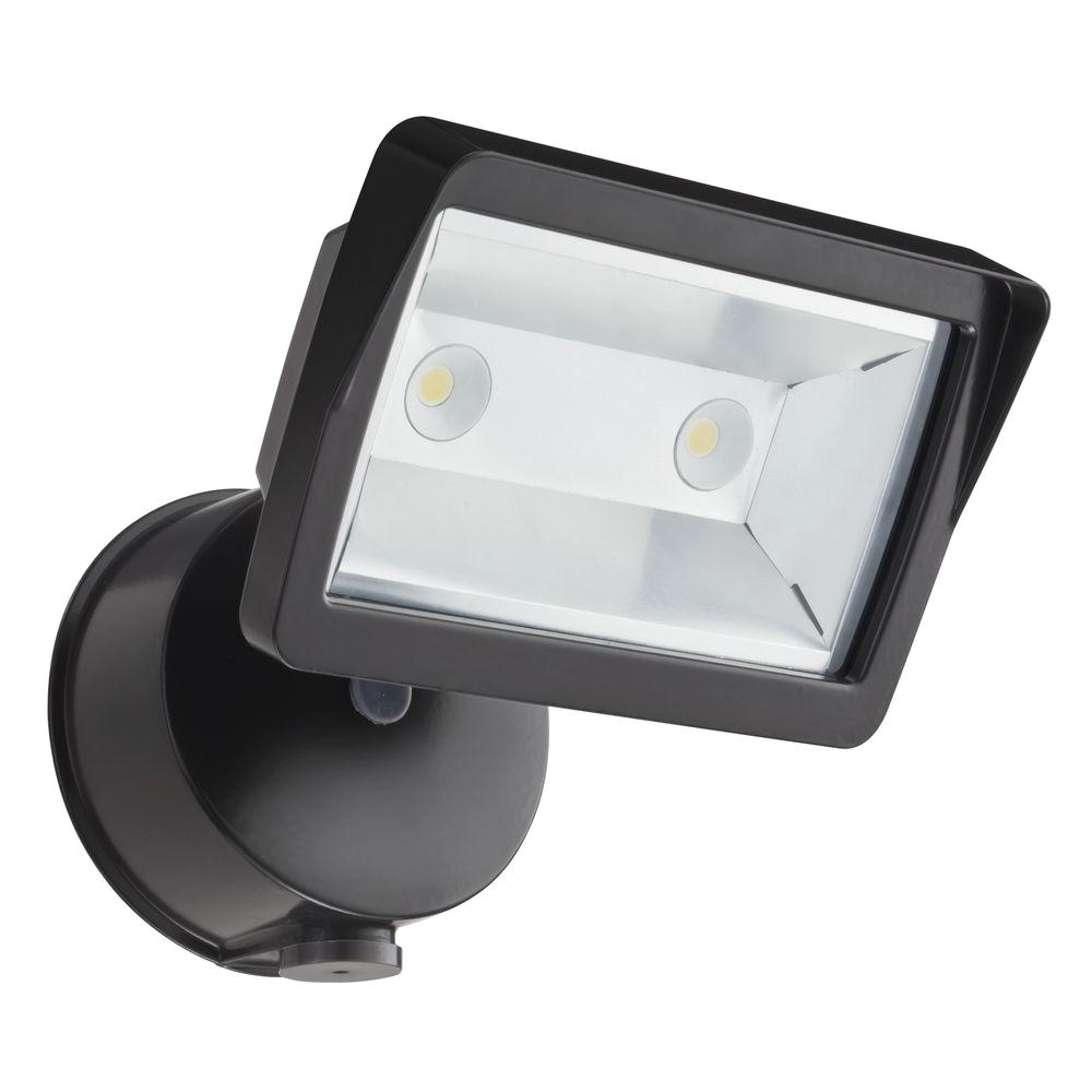 lithonia lighting bronze outdoor integrated led wall mount flood light with dusk to dawn photocell