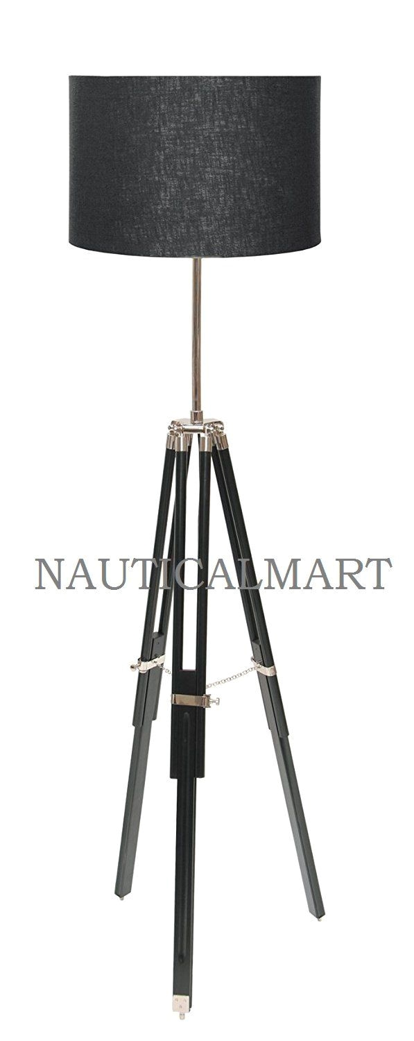 nauticalmart tripod floor black lamp stand amazon co uk lighting