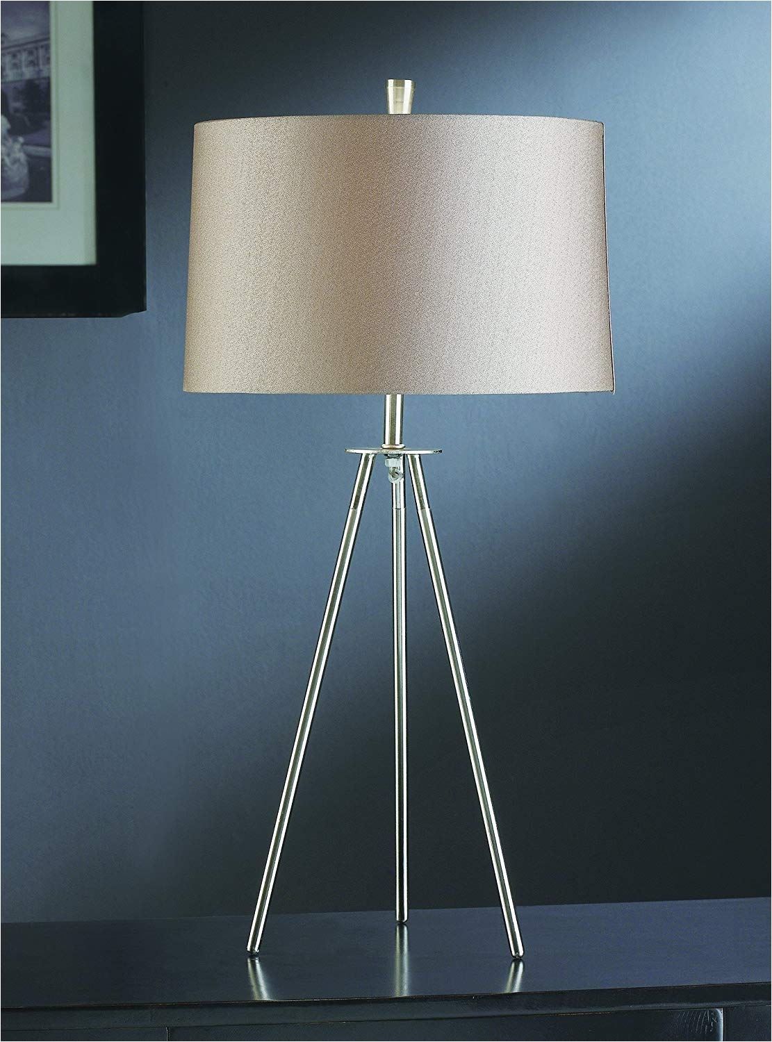 amazon com crestview collection tripod floor lamp in brushed nickel garden outdoor