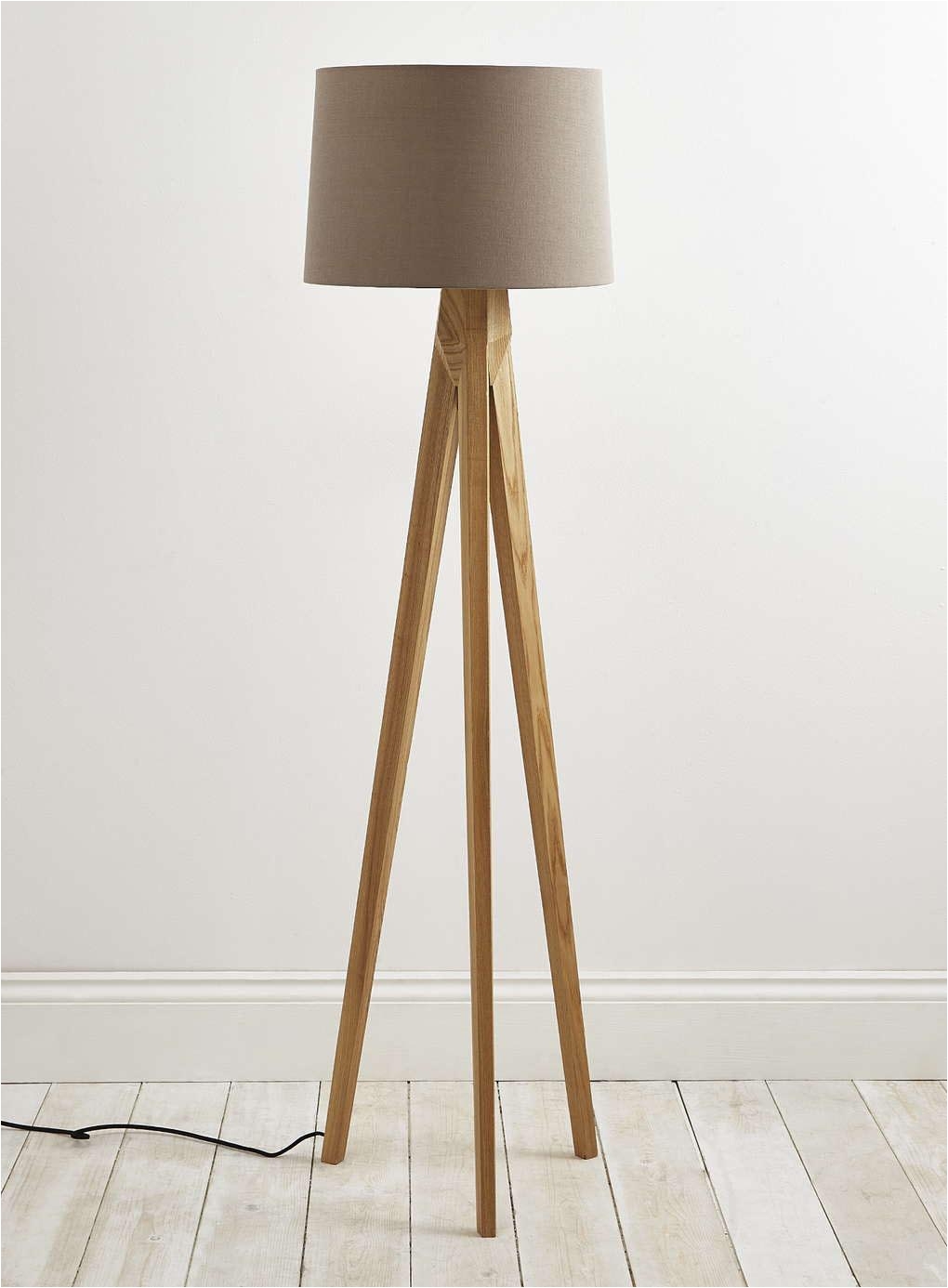 tripod floor lamp wooden legs light fixtures design ideas