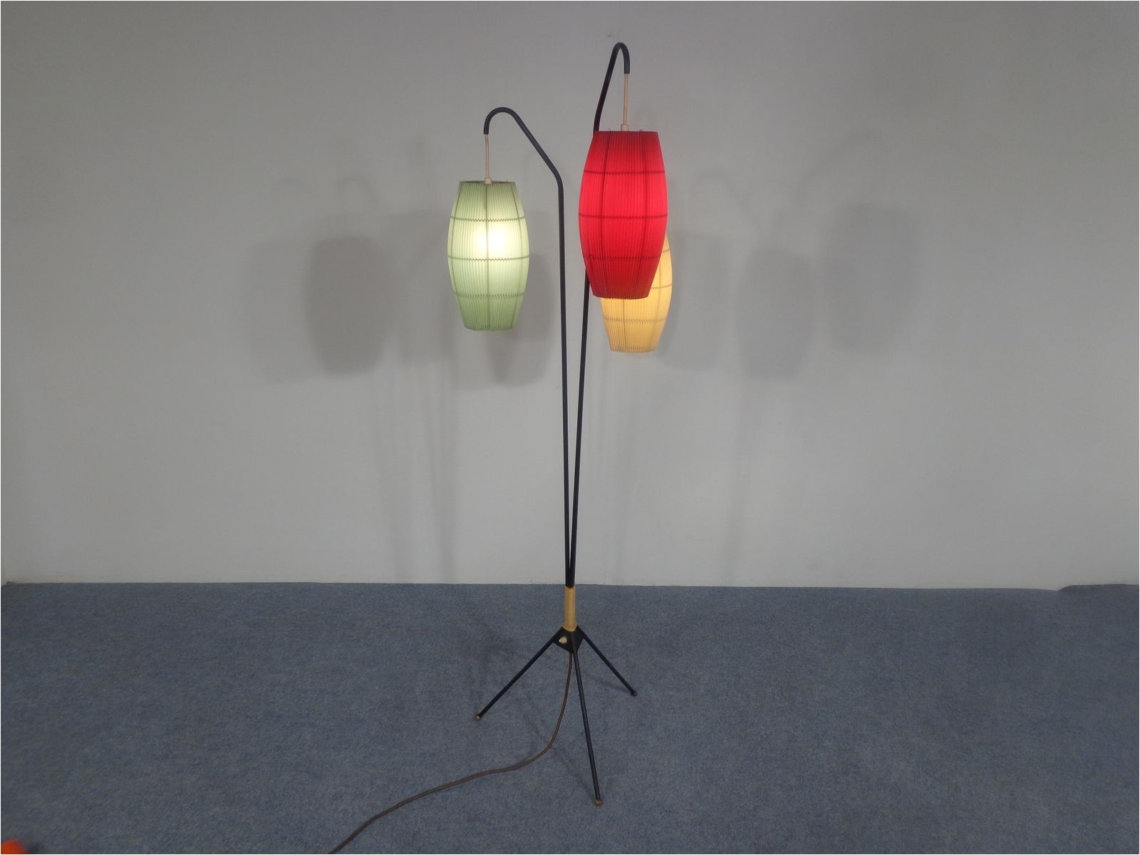 tripod lamp with three lanterns 1950s