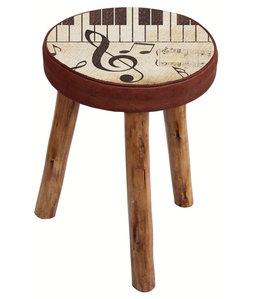 solid wood piano stool