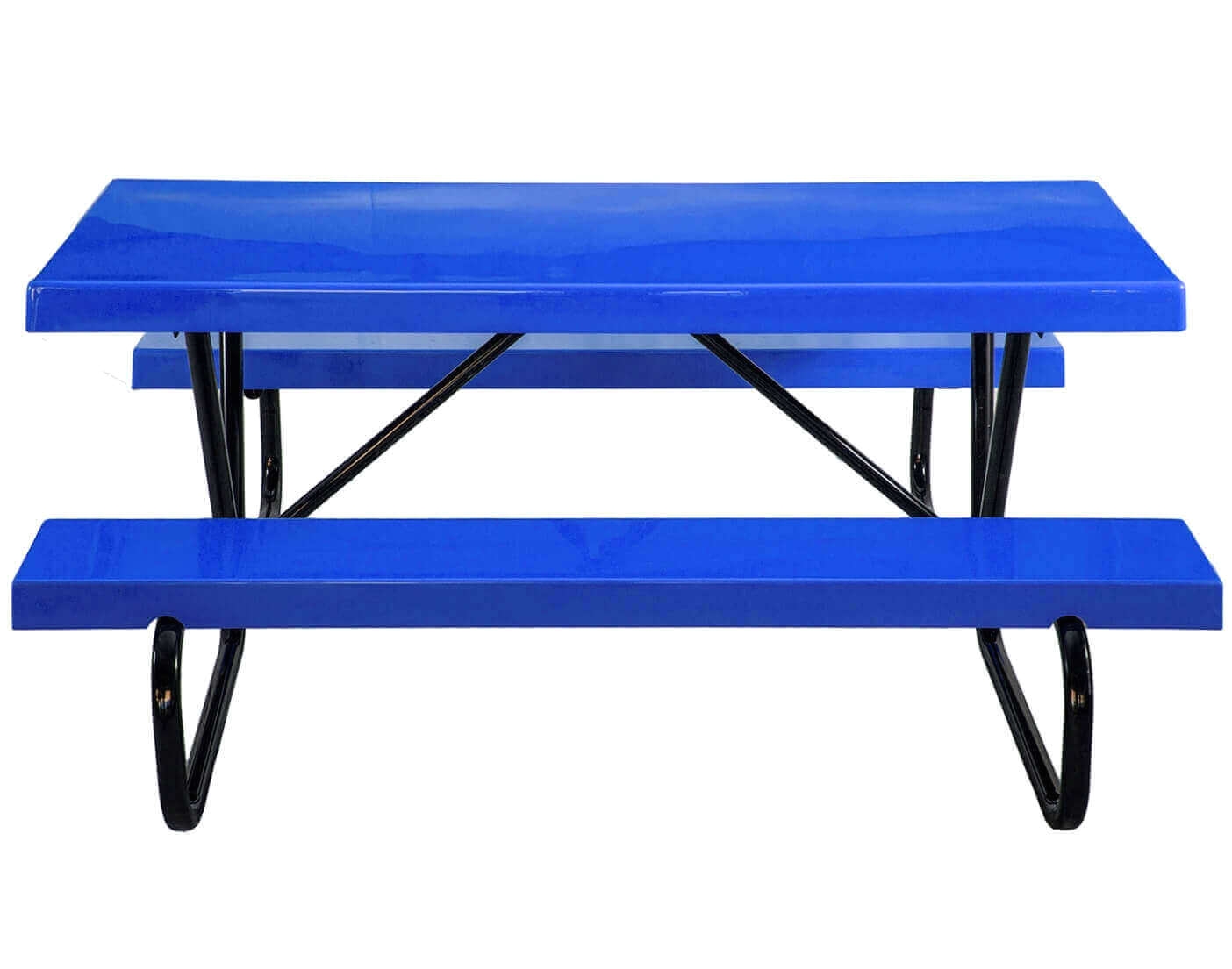 8 ft fiberglass picnic table with 1 5 8 bolted frame