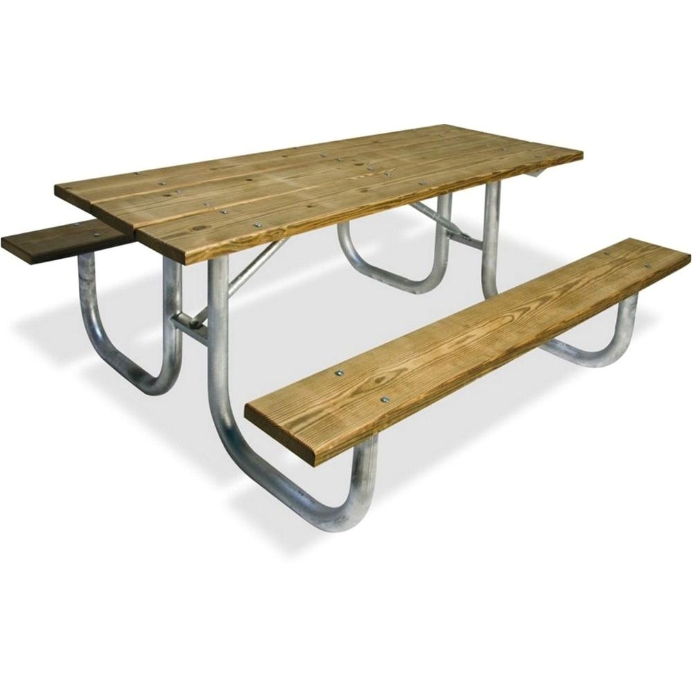 pressure treated wood commercial park extra heavy duty portable table