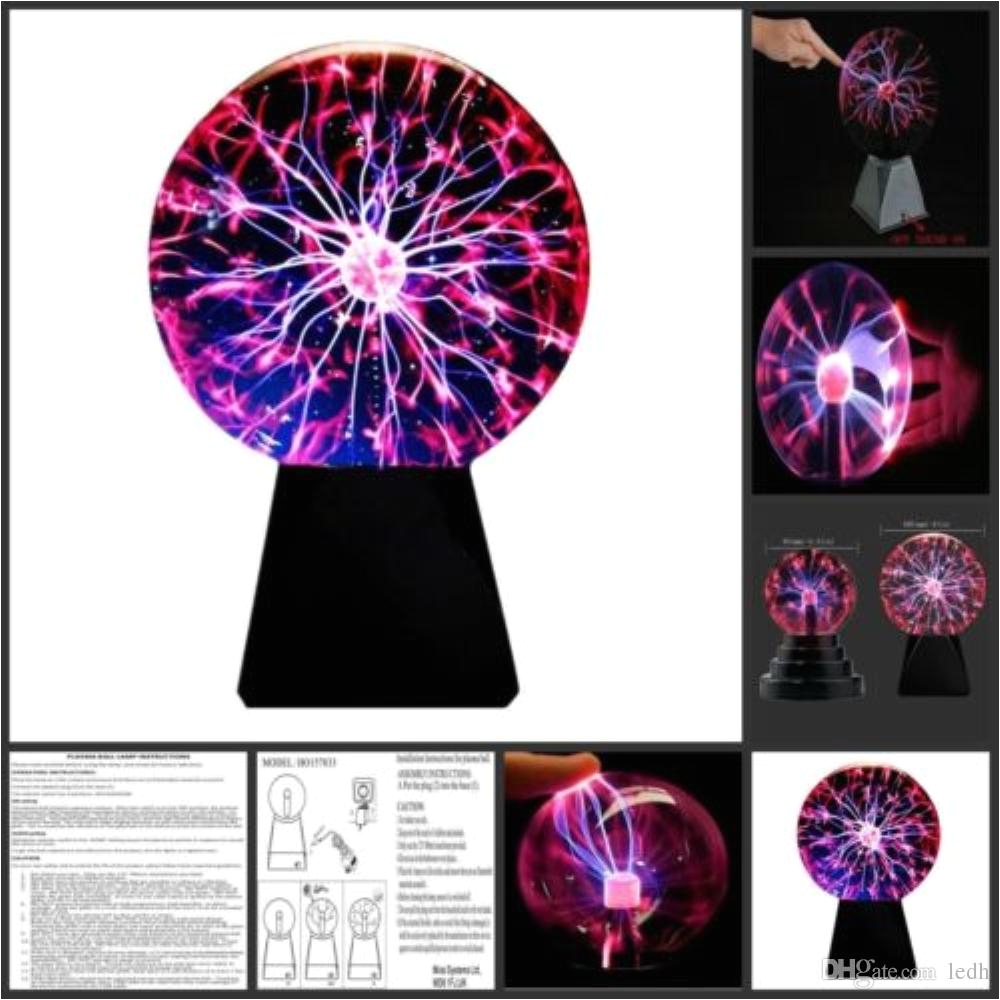 plasma ball light magic crysta ball lamp ion sphere lightning carnival atmosphere lamps for ktv purify air novelty night lights 6 inch15cm crysta ball lamp