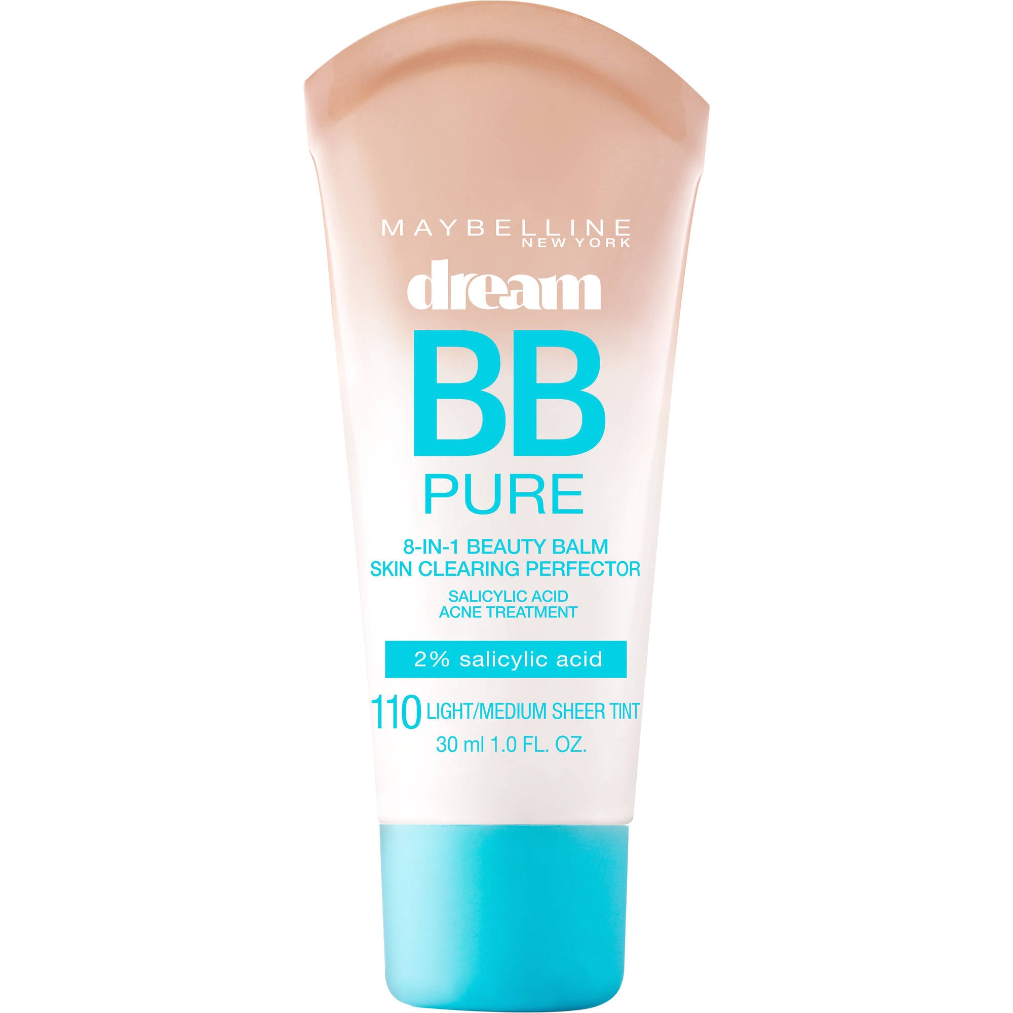 maybelline dream pure bb 8 in 1 skin clearing perfector light medium walmart com