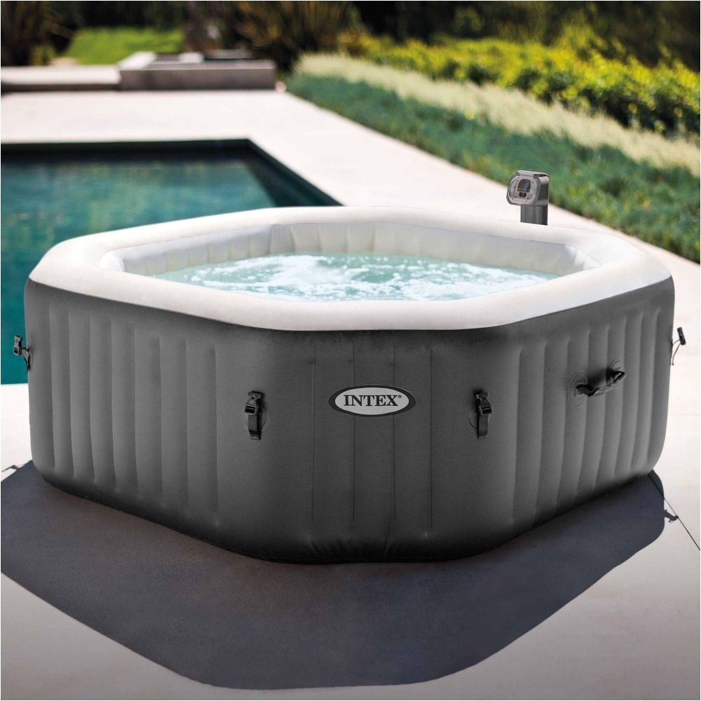 Portable Jets for Bathtub 120 Bubble Jets Octagonal Pure Spa Heated Water Inflatable Hot Tub 4