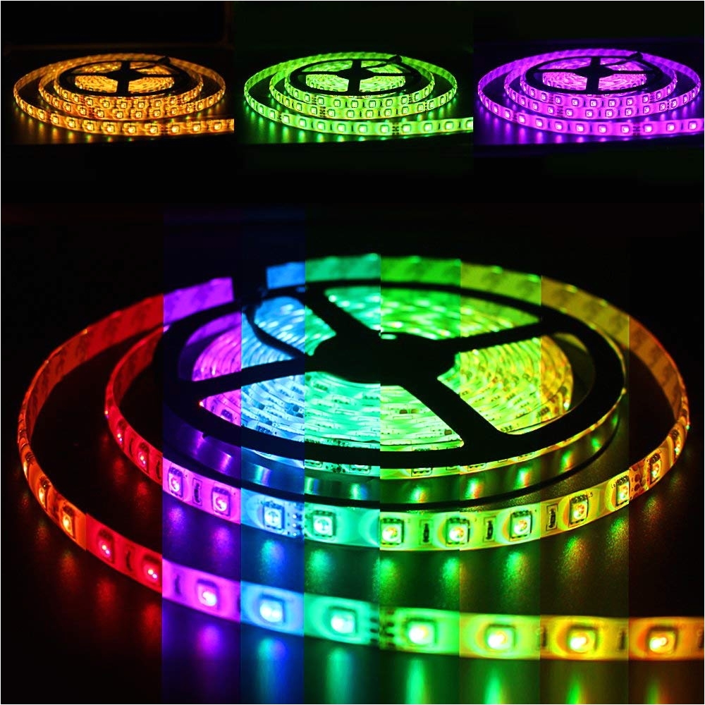 amazon com solarphy 32 8ft 10m rgb led strip light bluetooth smartphone app controlled 5050 led light strip 600 leds waterproof rgb multicolored led