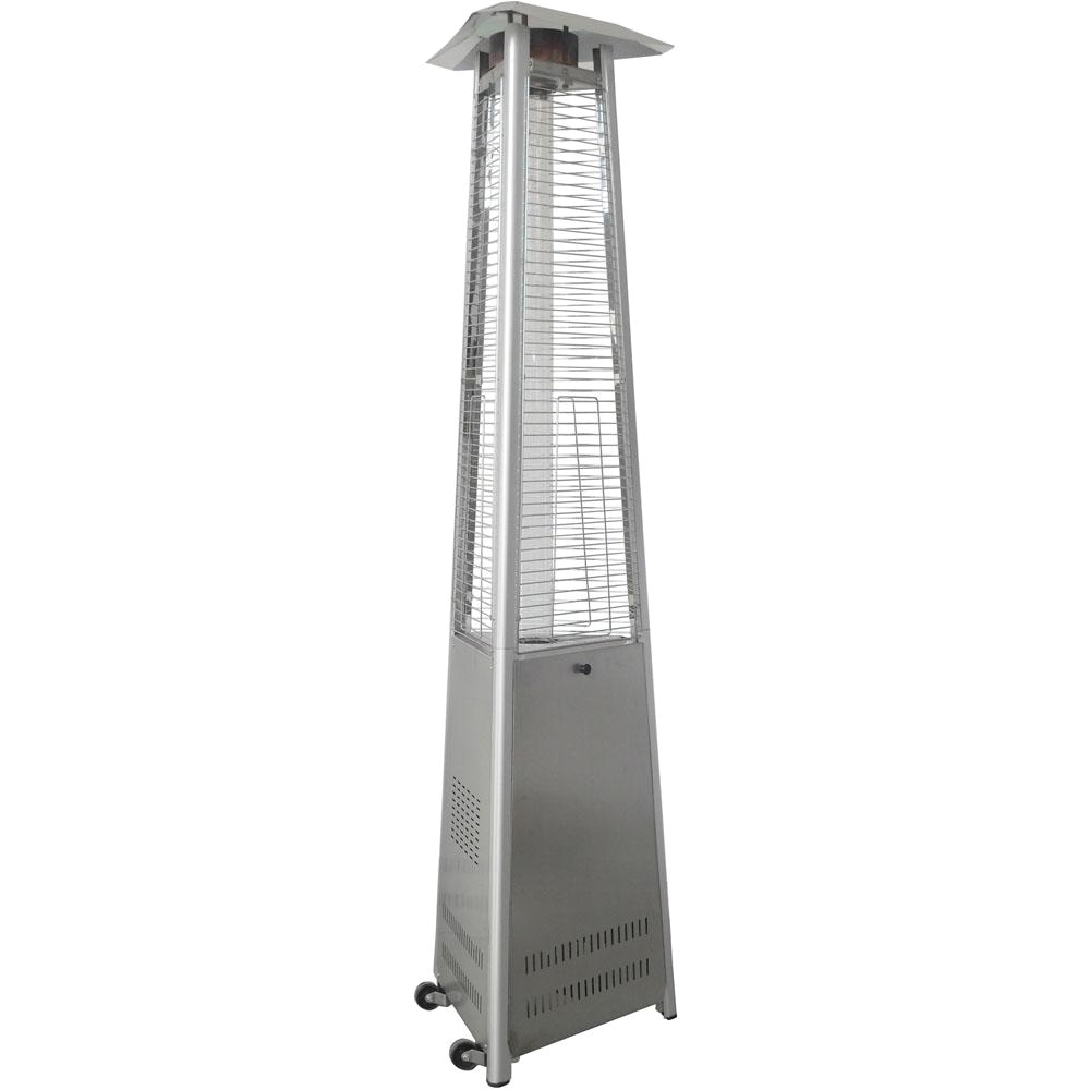 42000 btu stainless steel triangle propane patio heater